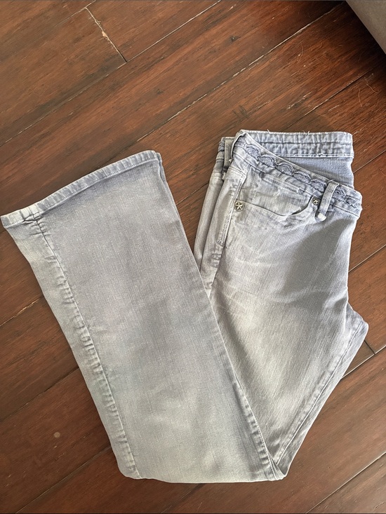 BCBGirls Denim - BCBGirls Light Gray Flare Jeans